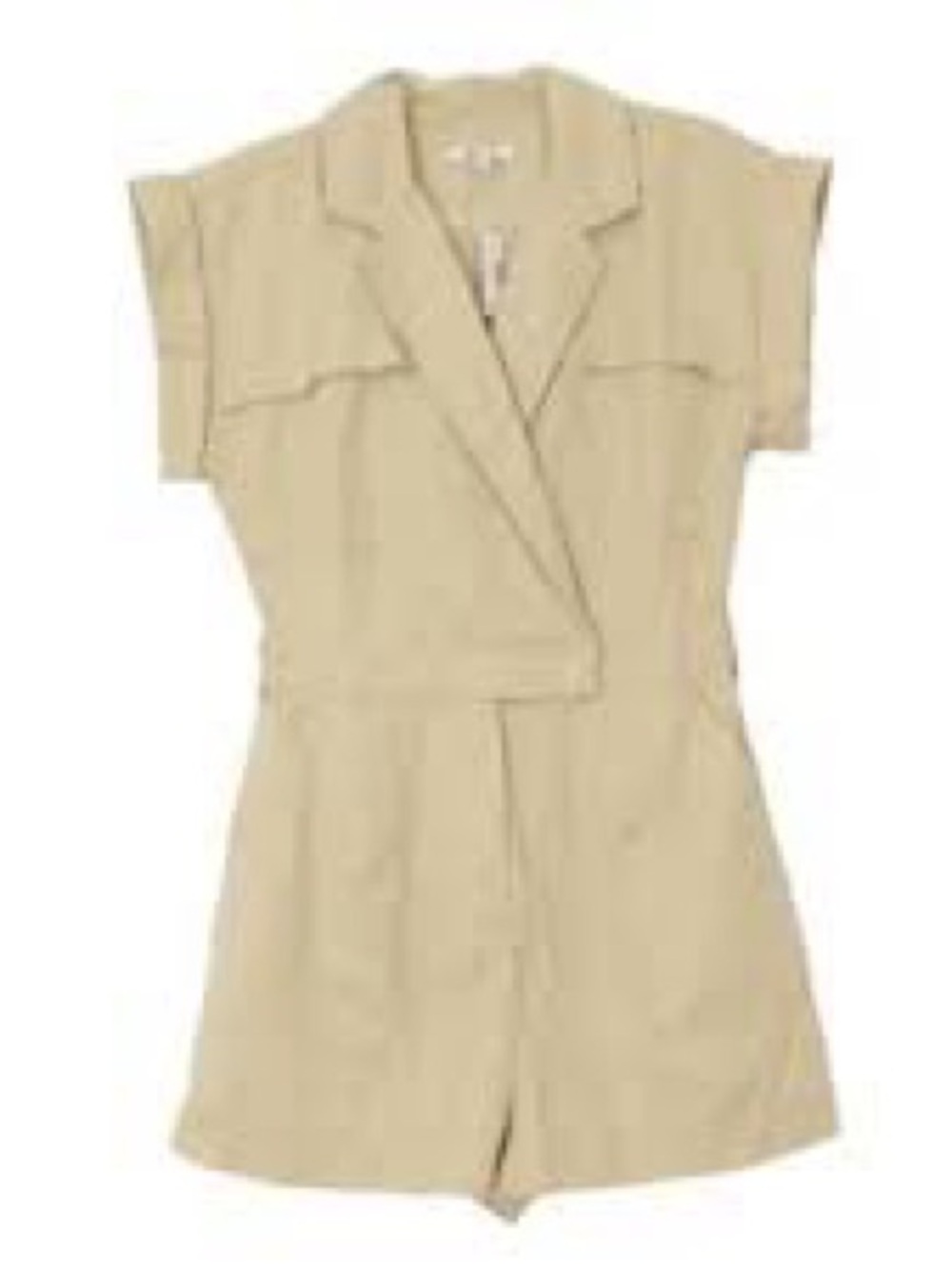 Madewell Beige Utility Jacket Romper